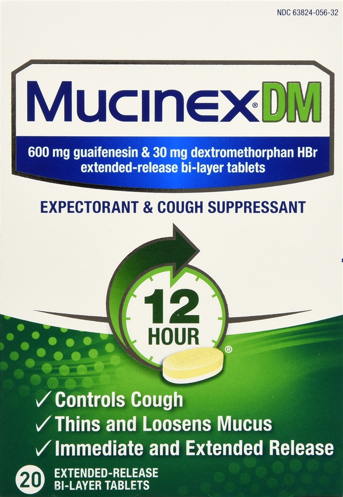 Mucinex DM Expectorant & Cough Suppressant 12 Hour Extended-Release Bi-Layer Tablets – Image 5