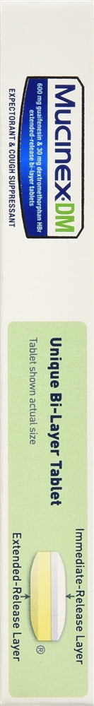 Mucinex DM Expectorant & Cough Suppressant 12 Hour Extended-Release Bi-Layer Tablets
