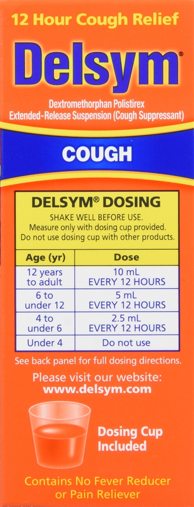 Delsym 12 Hour Cough Relief Liquid Orange – Image 2