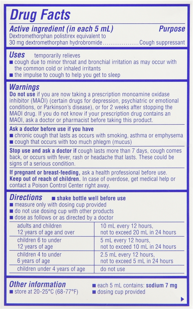 Delsym Children's 12 Hour Cough Relief Liquid Orange 3OZ – Image 2