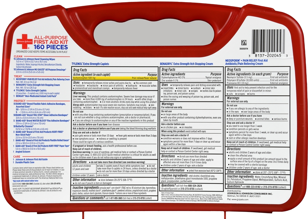 Johnson & Johnson All Purpose First Aid Kit – Image 3