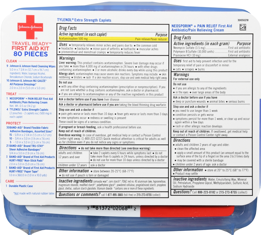 Johnson & Johnson Travel Ready First Aid Kit – Image 4