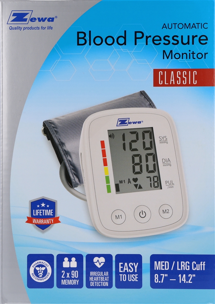 Zewa Automatic Blood Pressure Monitor Classic Medium/Large Cuff – Image 5