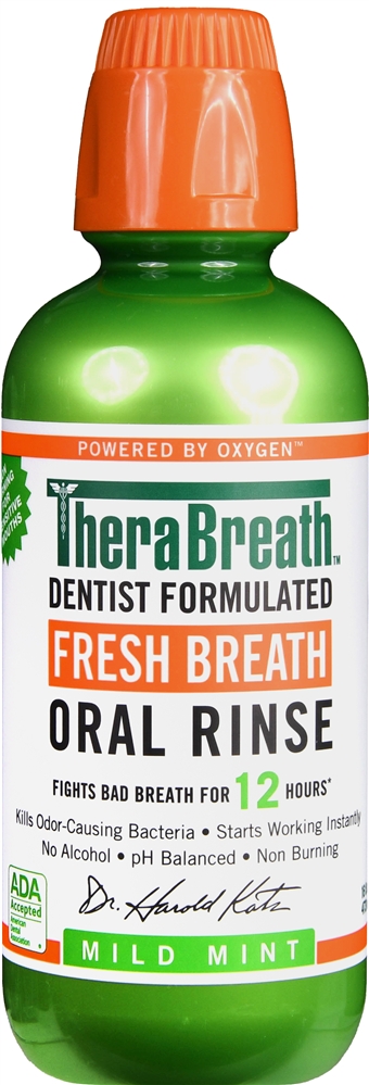 TheraBreath Fresh Breath Oral Rinse Mild Mint