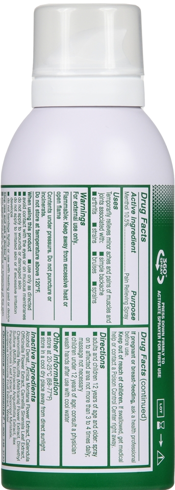 Biofreeze Menthol-Pain Relieving Spray – Image 4