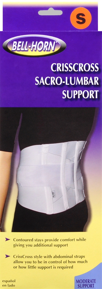 Bell-Horn Crisscross Sacro-Lumbar Support White S – Image 2