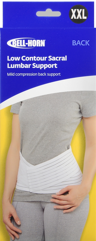 Bell-Horn Low Contour Sacral Lumbar Support White 2XL