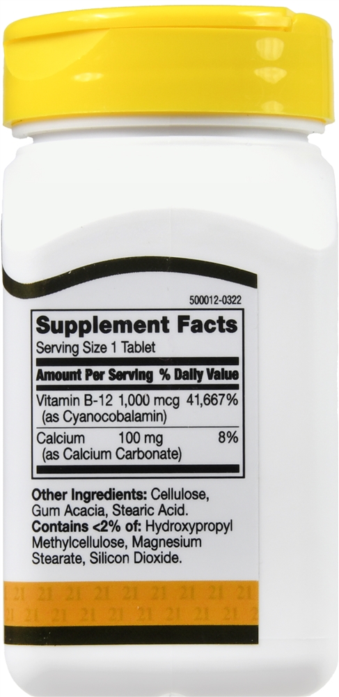 21st Century B-12 1000 mcg Prolonged Release Tablets