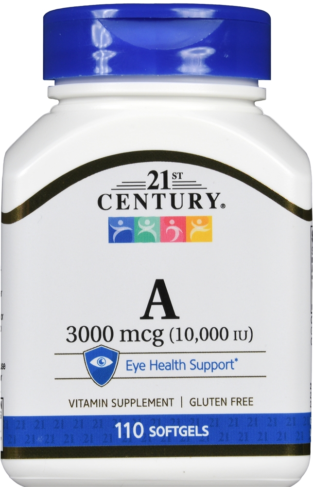 21st Century A 3000 mcg (10,000 IU) Softgels – Image 4