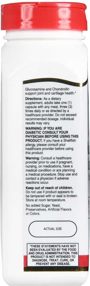 21st Century Glucosamine 500 mg Chondroitin 400 mg Capsules Double Strength – Image 2