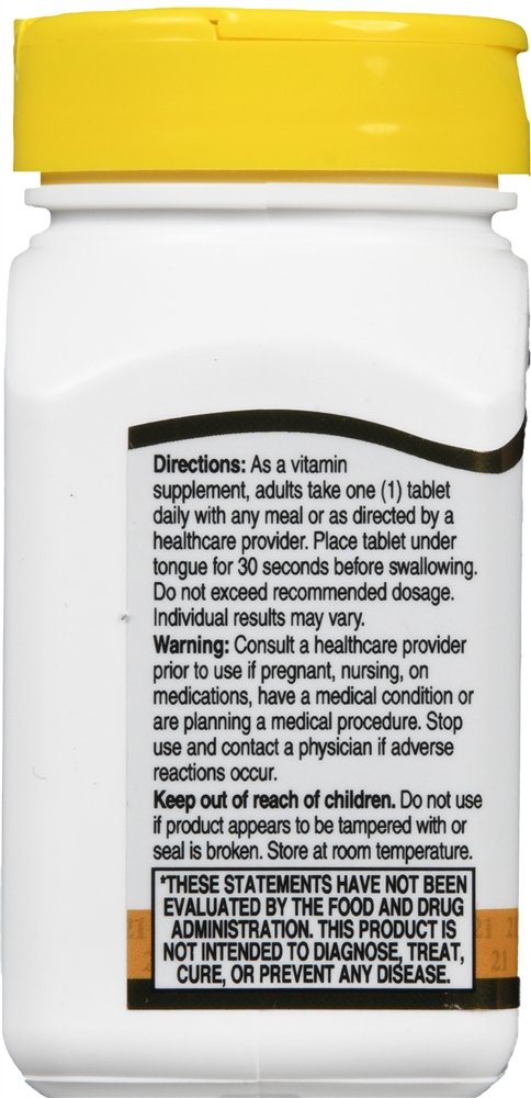 21st Century B- 12 2500 mcg Quick Dissolve Sublingual Tablets Cherry – Image 2