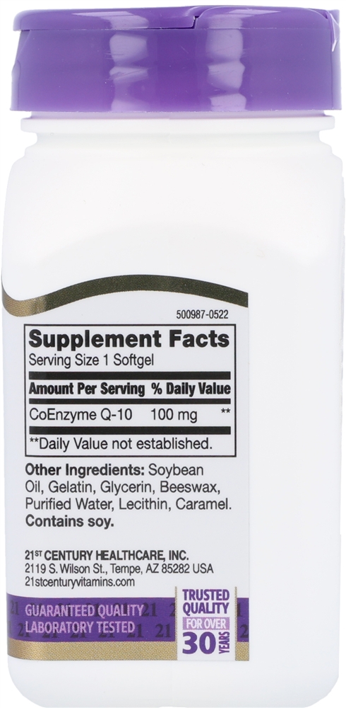 21st Century Co Q-10 100 mg Rapid Release Softgels