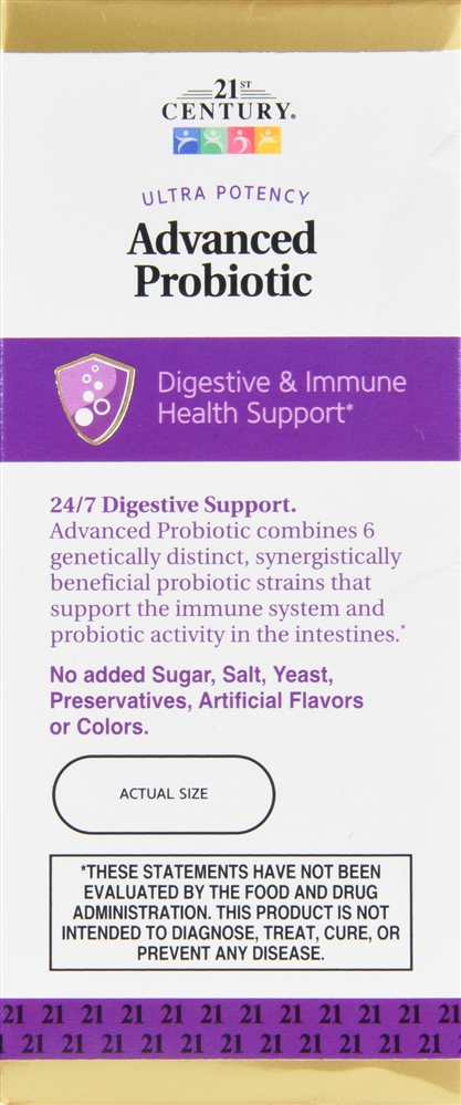 21st Century Advanced Probiotic Capsules Ultra Potency – Image 2