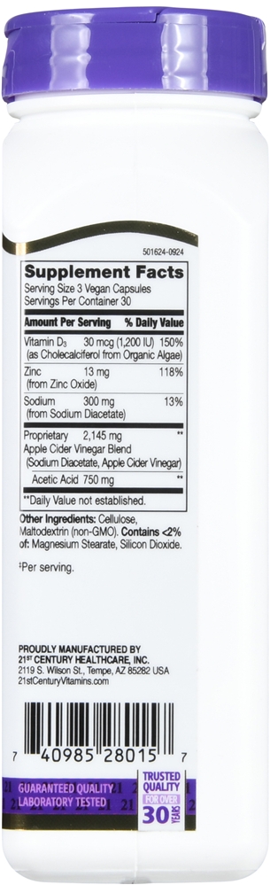21st Century Apple Cider Vinegar Capsules