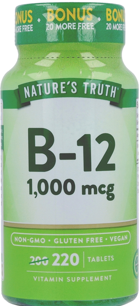 Nature's Truth B-12  1,000 mcg Tablets – Image 2