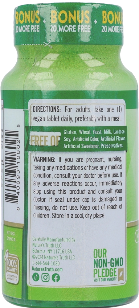 Nature's Truth B-12  1,000 mcg Tablets – Image 4