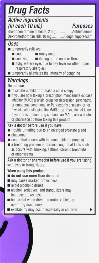 Dimetapp Children's Cold & Cough Liquid Grape 4OZ – Image 2