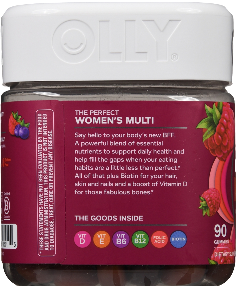 OLLY The Perfect Women's Multi Gummies Blissful Berry – Image 2