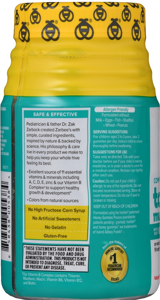 Zarbee's Complete Toddler Multivitamin Gummies – Image 3