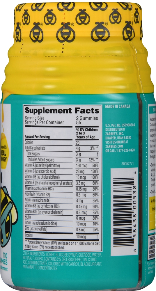 Zarbee's Complete Toddler Multivitamin Gummies – Image 4