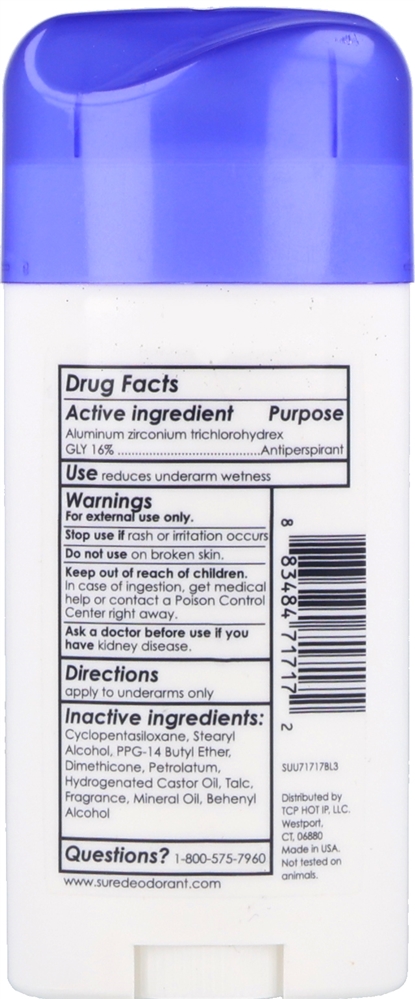 Sure Antiperspirant & Deodorant Invisible Solid Unscented – Image 3