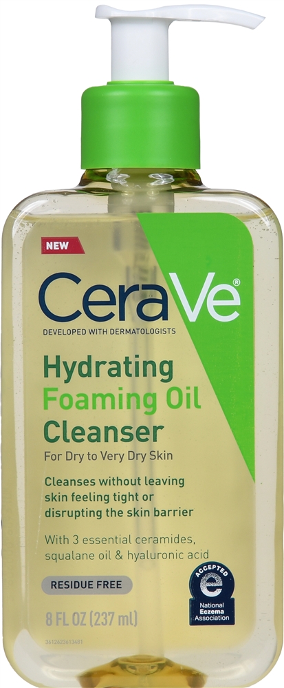 CeraVe Hydrating Foaming Oil Cleanser For Dry To Very Dry Skin