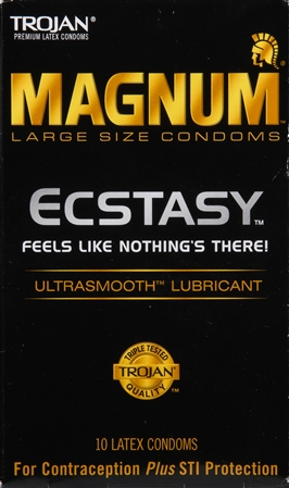TROJAN Magnum Ecstasy Lubricated Latex Condoms – Image 9