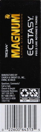 TROJAN Magnum Ecstasy Lubricated Latex Condoms – Image 8