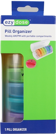 Ezy Dose Pill Organizer Weekly AM/PM with Portable Compartments – Image 11