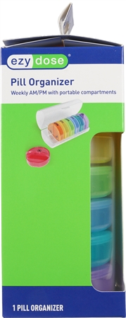 Ezy Dose Pill Organizer Weekly AM/PM with Portable Compartments – Image 8