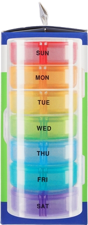 Ezy Dose Pill Organizer Weekly AM/PM with Portable Compartments – Image 10