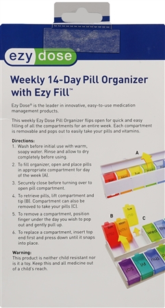 Ezy Dose Pill Organizer Weekly 14-Day with Ezy Fill – Image 7
