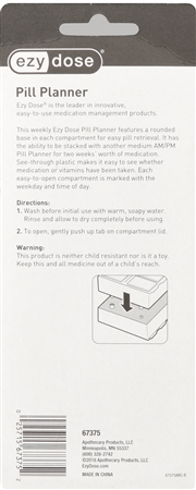 Ezy Dose Pill Planner Weekly AM/PM with Rounded Base Medium – Image 4