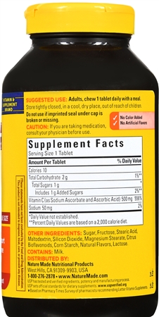 Nature Made C  500 mg Chewable Tablets Orange – Image 13