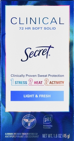 Secret Clinical Antiperspirant/Deodorant Soft Solid Light & Fresh – Image 11
