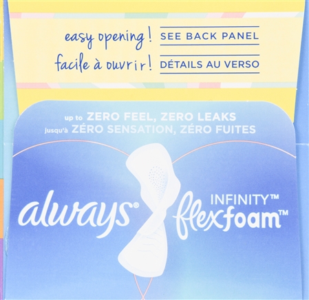 Always Infinity Flexfoam Pads Size 1 Regular Flow With Flexi-Wings Unscented – Image 9