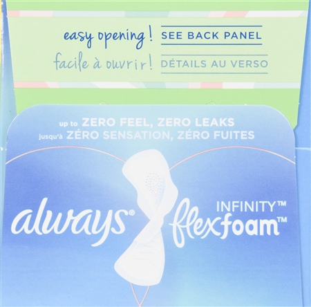 Always Infinity Flexfoam Pads Size 2 Heavy Flow With Flexi-Wings Unscented – Image 11