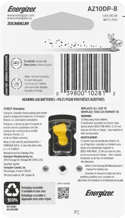 Energizer Hearing Aid Batteries Size 10 – Image 4