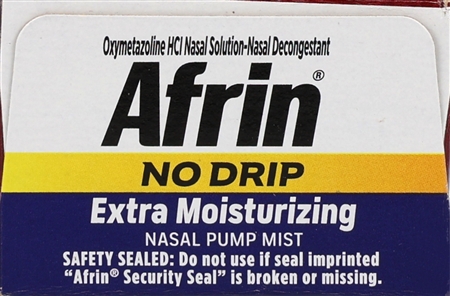 Afrin No Drip Extra Moisturizing Oxymetazoline HCl Nasal Decongestant Pump Mist – Image 6