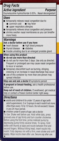 Afrin No Drip Extra Moisturizing Oxymetazoline HCl Nasal Decongestant Pump Mist – Image 5