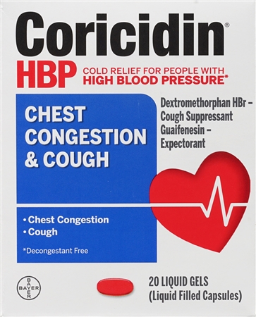 Coricidin HBP Chest Congestion & Cough Liquid Gels – Image 11