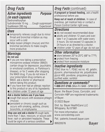 Coricidin HBP Chest Congestion & Cough Liquid Gels – Image 12