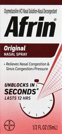 Afrin Original Oxymetazoline HCl Nasal Decongestant Spray – Image 9