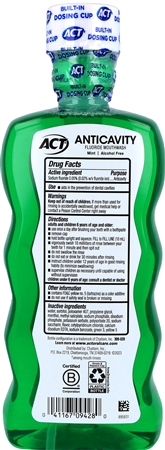 ACT Anticavity Sodium Fluoride 0.05% Mouthwash Mint – Image 6
