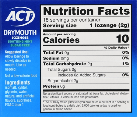 ACT Dry Mouth Lozenges Soothing Mint – Image 10
