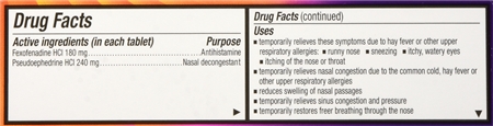 Allegra D 24 Hour Allergy & Congestion Extended Release Tablets – Image 7