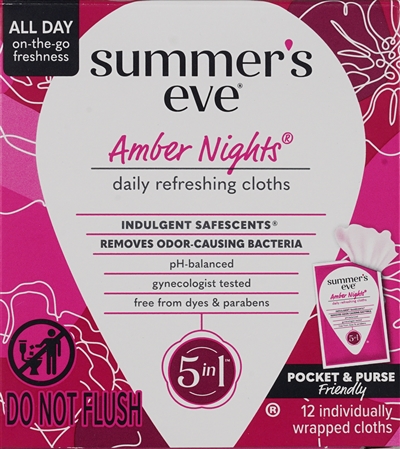 Summer's Eve Daily Refreshing Cloths Amber Nights – Image 4