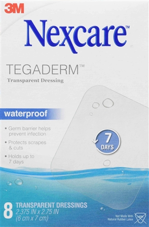 Nexcare Tegaderm Transparent Dressings Waterproof 2.375 x 2.75 In – Image 12