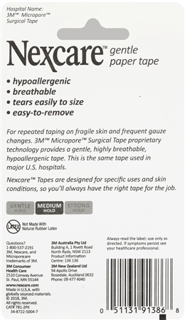 Nexcare Gentle Paper Tape 1 In x 10 Yd – Image 12