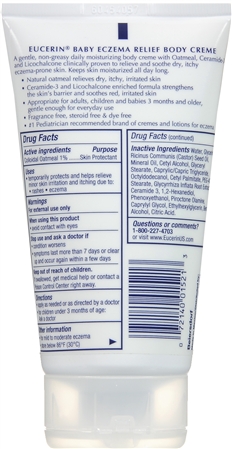 Eucerin Baby Eczema Relief Body Creme Fragrance Free – Image 8